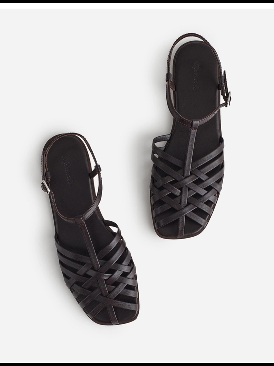Madewell Shoes - Madewell Woven Sandals Carob Dark Brown